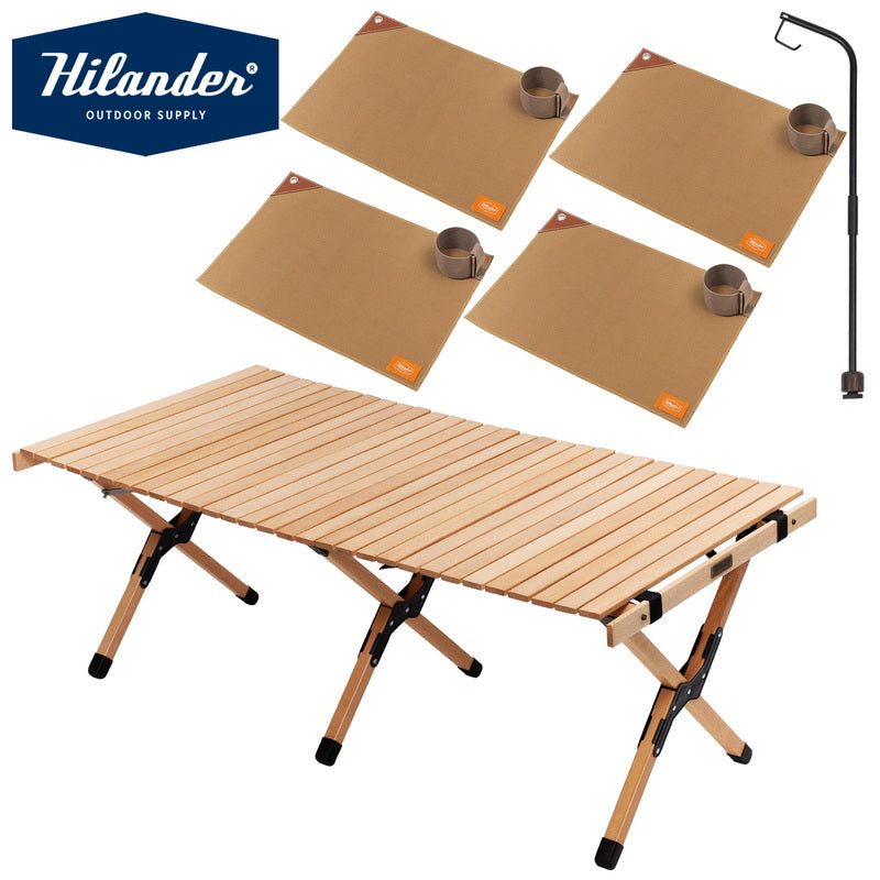 お得なセット】ウッドロールトップテーブルEX120＋専用ランタン