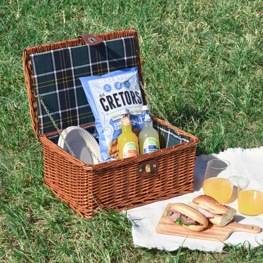 ピクニックバスケット ブラウン × グリーン【発送予定1~2日】