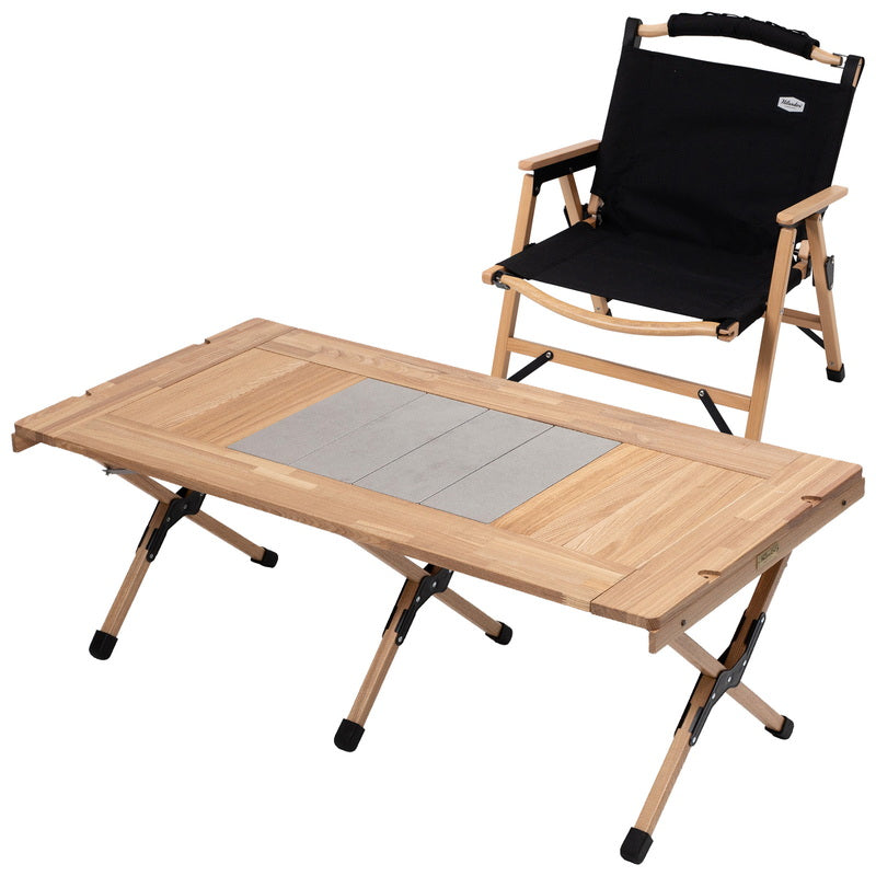 【お得なセット】CHEF TABLE(シェフテーブル)LIGHT 120+ウッドフレームチェアEX【発送予定1~2日】