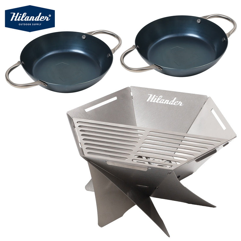 お得なセット】六花スタッキングパンン2個＋焚き火台 六花（りっか