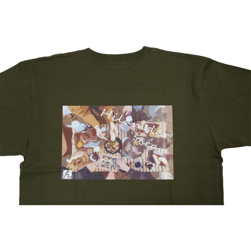 グラフィックバックプリント半袖Tシャツ【発送予定1~2日】