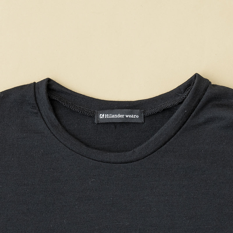 【メリノウール100%】【日本国内縫製】インナー ロングスリーブ Tee【発送予定1~2日】