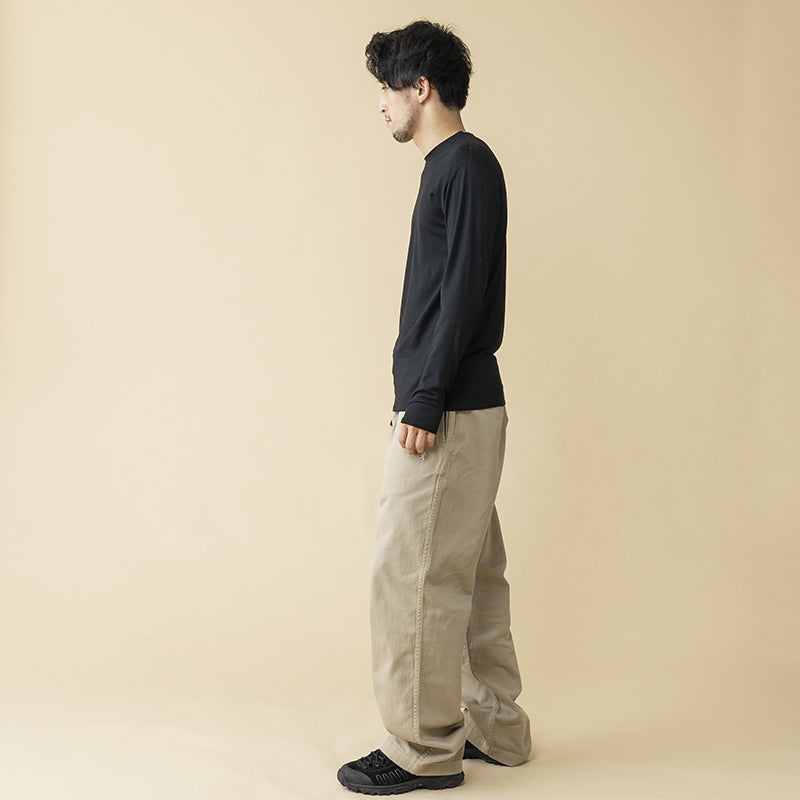 【メリノウール100%】【日本国内縫製】インナー ロングスリーブ Tee【発送予定1~2日】