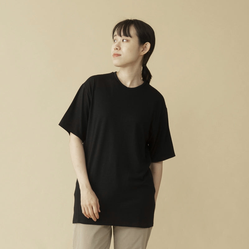 【メリノウール100%】【日本国内縫製】インナー ショートスリーブ Tee【発送予定1~2日】