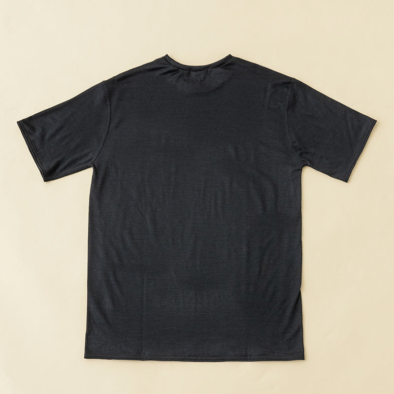 【メリノウール100%】【日本国内縫製】インナー ショートスリーブ Tee【発送予定1~2日】