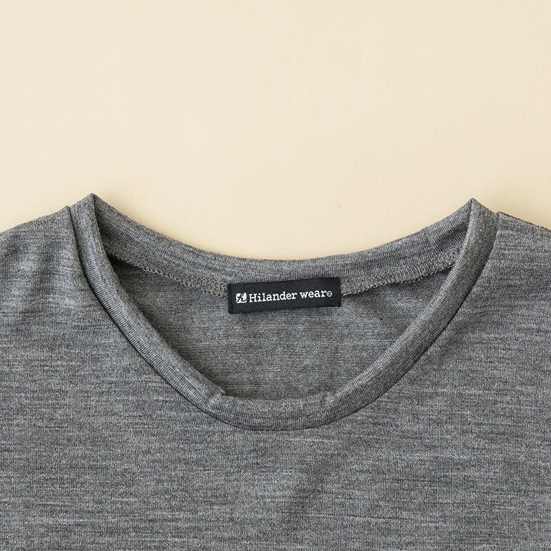 【メリノウール100%】【日本国内縫製】インナー ショートスリーブ Tee【発送予定1~2日】