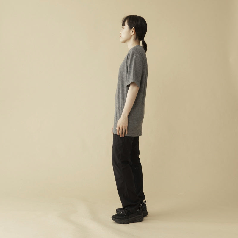 【メリノウール100%】【日本国内縫製】インナー ショートスリーブ Tee【発送予定1~2日】