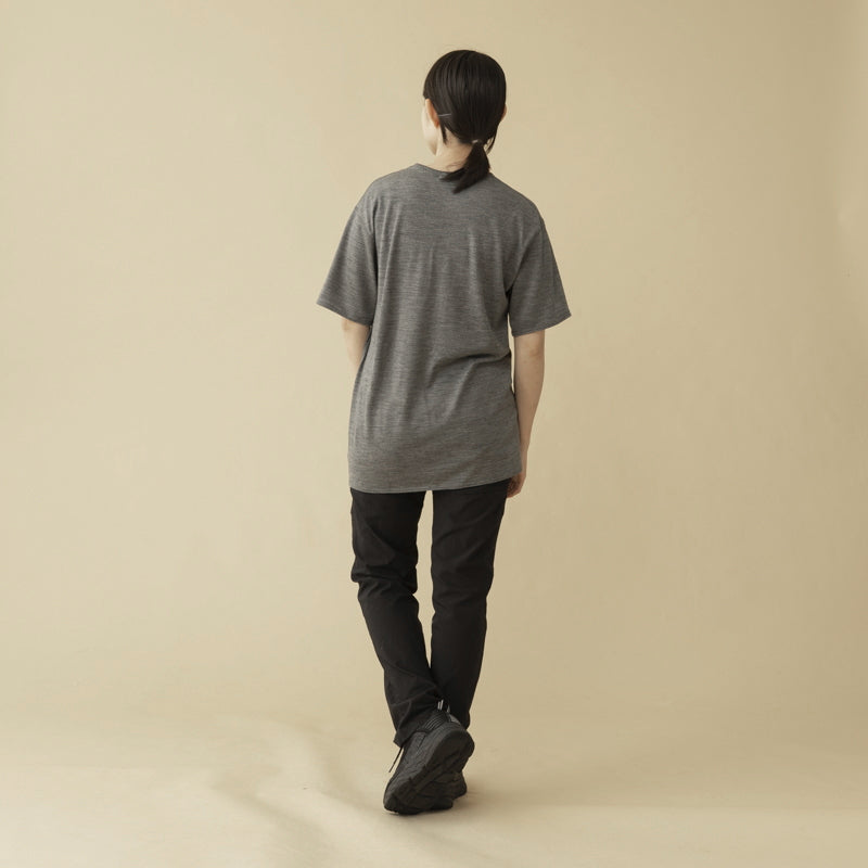 【メリノウール100%】【日本国内縫製】インナー ショートスリーブ Tee【発送予定1~2日】
