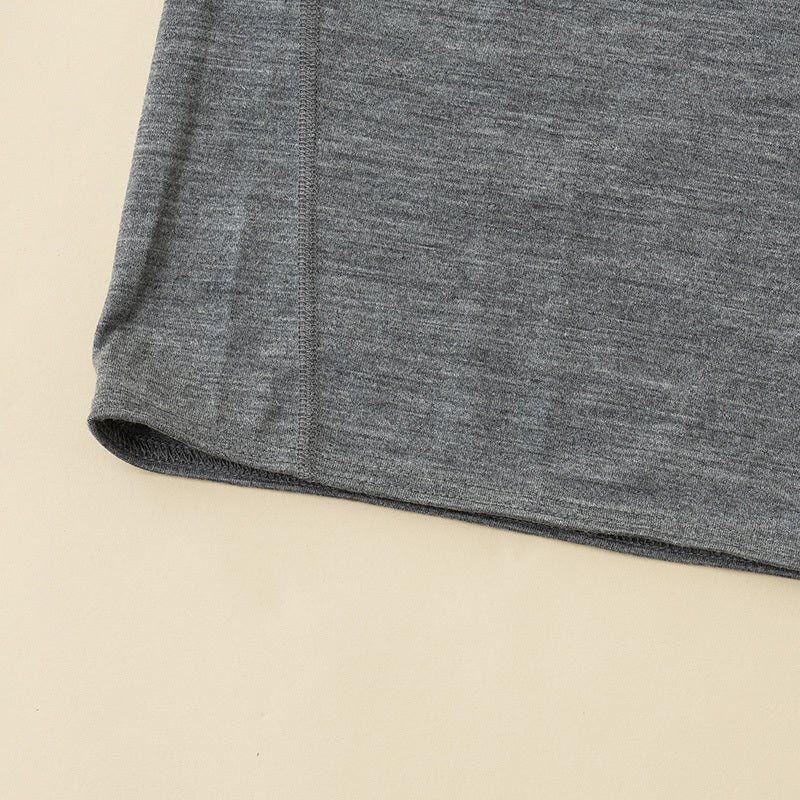 【メリノウール100%】【日本国内縫製】インナー ショートスリーブ Tee【発送予定1~2日】