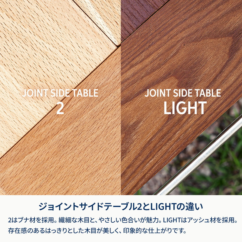 ウッドロールトップテーブル用ジョイントサイドテーブル2 ダークブラウン【1年保証】【送料無料】