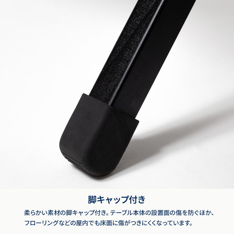 9月中旬発送ウッドロールテーブルX Black Edition アウトドア キャンプ ローテーブル