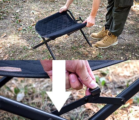 組み立ては開いてストッパーを固定するだけ