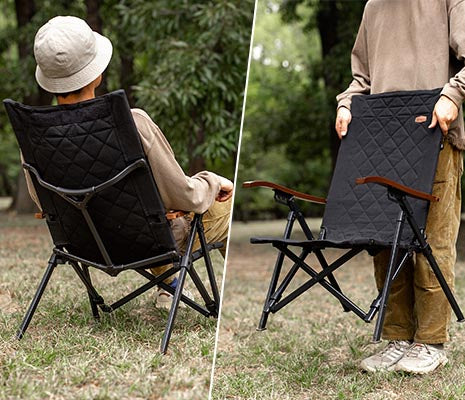 アルミフレーム採用で、見た目の重厚感に反して重さ約4.1kg(収納袋含む)と軽量、耐荷重も100kg