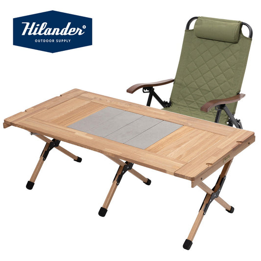 【お得なセット】シェフテーブルlight 120+クライマックスローチェアALセット【発送予定1~2日】