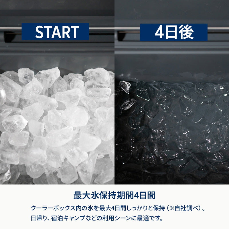アルミクーラースタンド+ハイランドクーラーボックス ブラック 25L