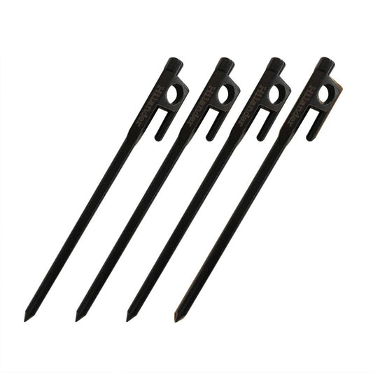 頑丈ペグ 18cm(4本) ブラック 18cm(4本)【1年保証】