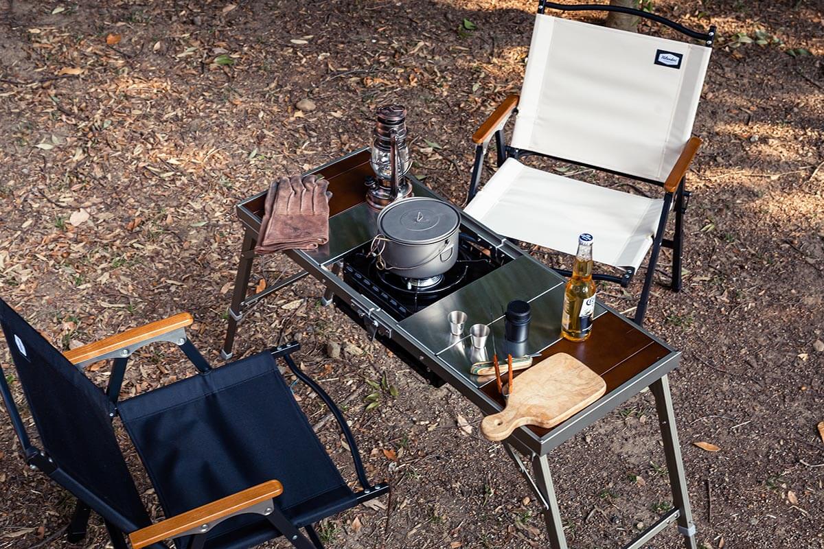 在宅ワークが捗る！キャンプギアのLIT TABLE(リットテーブル)とLIT CHAIR(リットチェア)で作る、疲れにくいワークスペース
