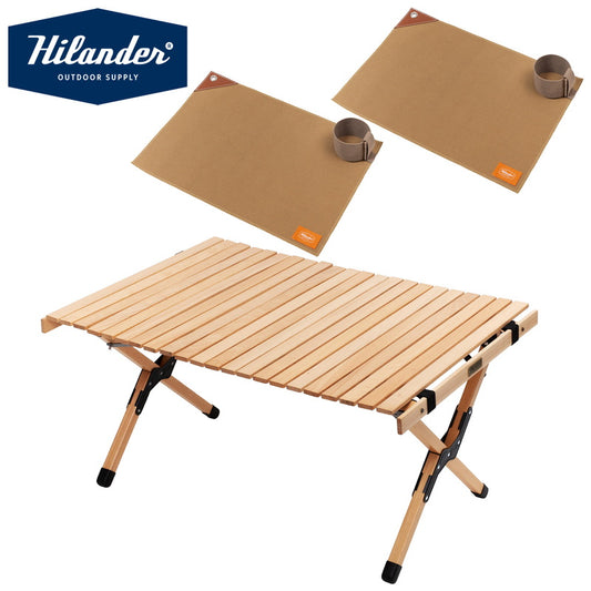 【お得なセット】ウッドロールトップテーブルＥＸ　９０＋ランチョンマット２枚【発送予定1～2日】