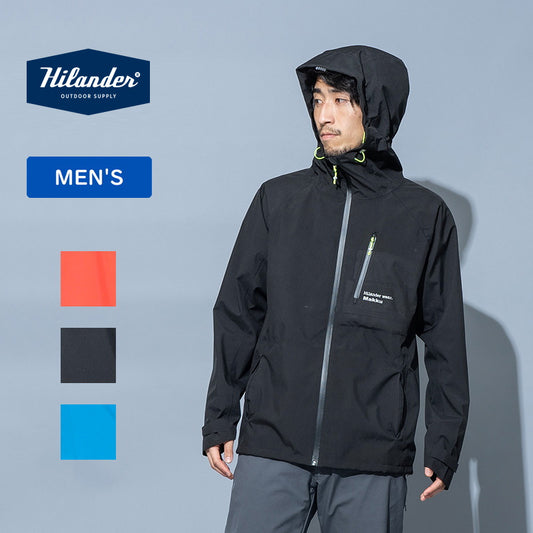Makku×Hilander フーディライト レインジャケット ブラック