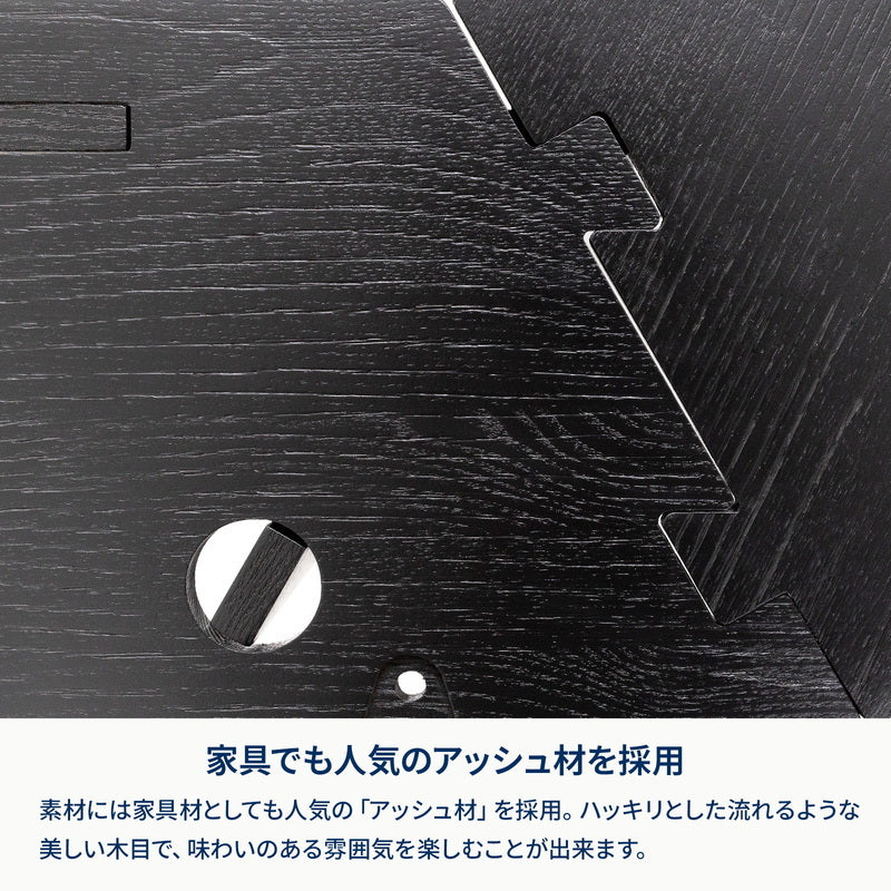 【公式限定セット】ヘキサゴンテーブルLIGHT＋焚き火台　六花（りっか）Black Edition