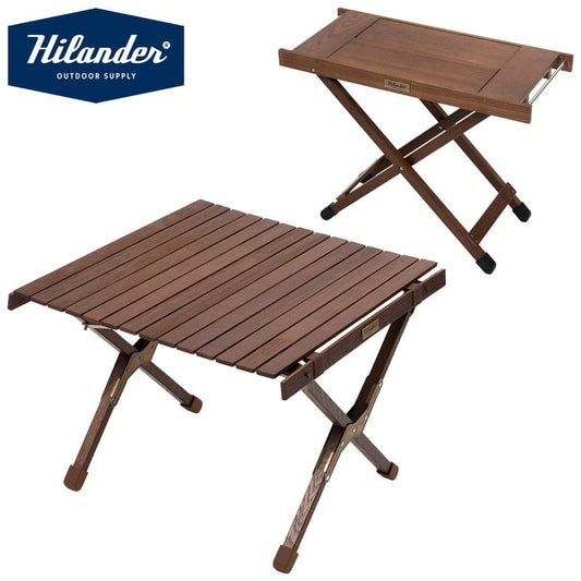 【お得なセット】ウッドロールトップテーブルLIGHT60＋ジョイントサイドテーブルLIGHT