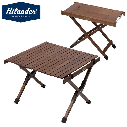 【お得なセット】ウッドロールトップテーブルLIGHT60＋ジョイントサイドテーブルLIGHT