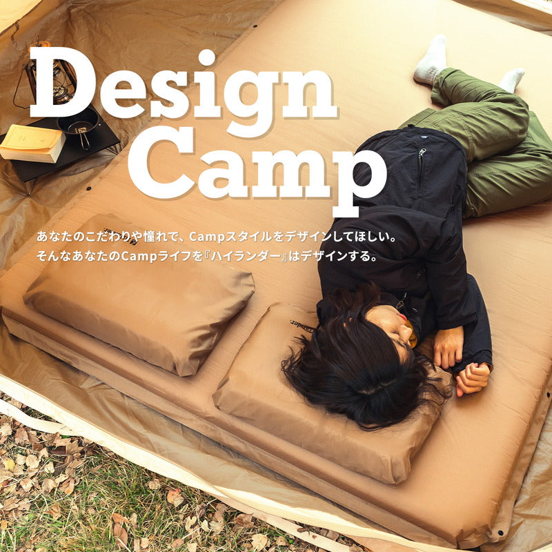 ８ｃｍ　枕付きインフレーターマットＤＸ　キャンプマット　自動膨張【発送予定1～2日】
