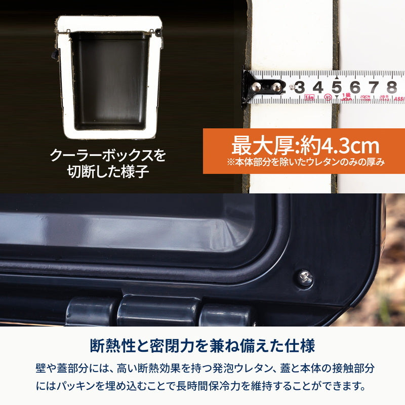 【お得なセット】ウッドクーラースタンドLIGHT＋ハイランドクーラーボックス２５Ｌ