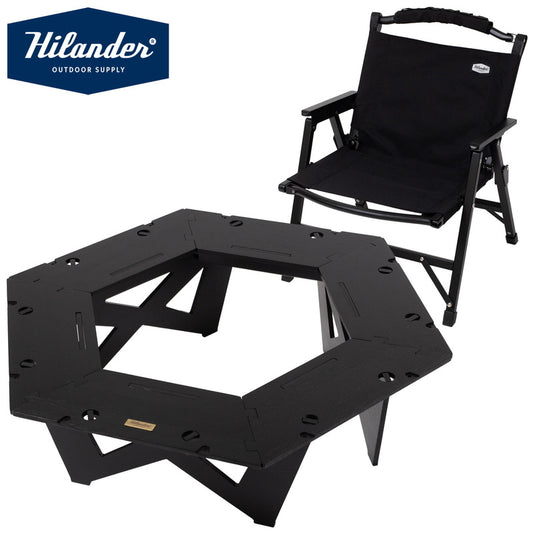 【お得なセット】ヘキサゴンテーブルＬＩＧＨＴ＋ウッドフレームチェアＥＸ