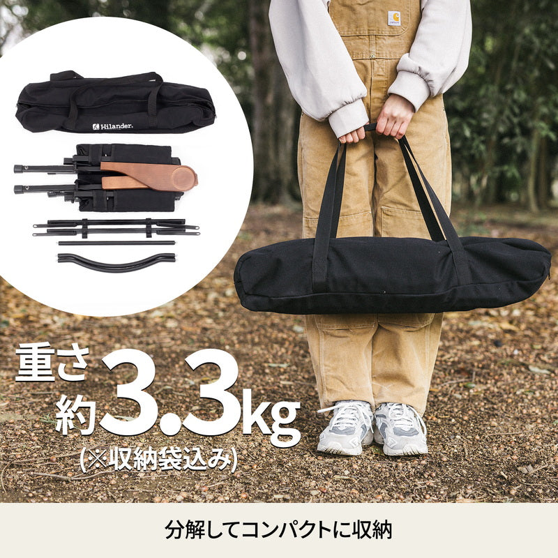 シェフチェア　キャンプチェア　アウトドアチェア　ＢＢＱ　ローチェア【１年保証】