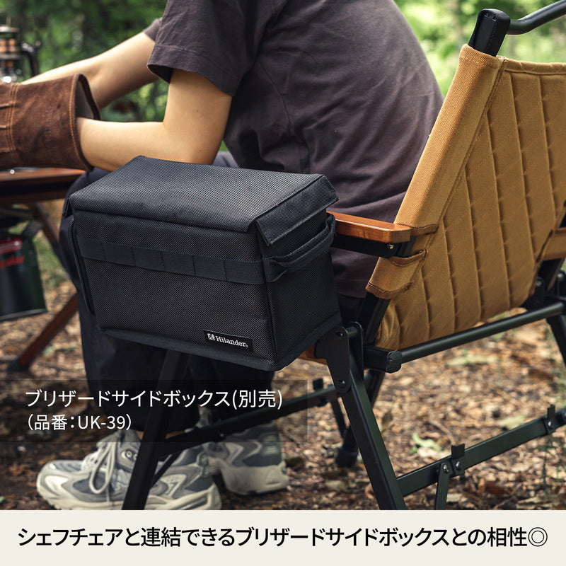 シェフチェア　キャンプチェア　アウトドアチェア　ＢＢＱ　ローチェア【１年保証】