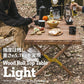 ウッドロールトップテーブル LIGHT キャンプテーブル アウトドア アンティークゴールドパーツ 90【1年保証】