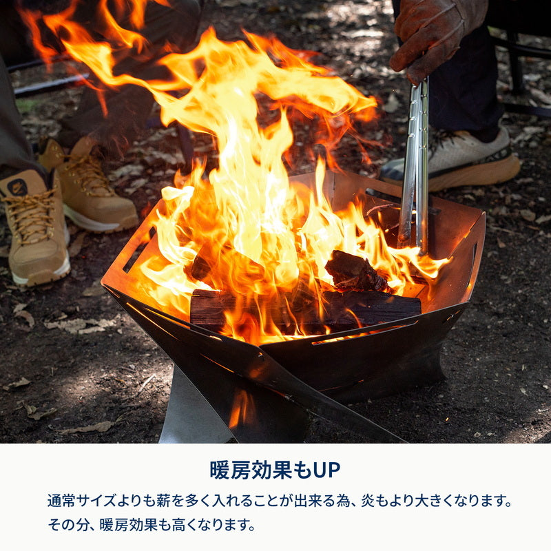 【お得なセット】焚き火台 六花（りっか）BIG＋六花焚き火グローブ