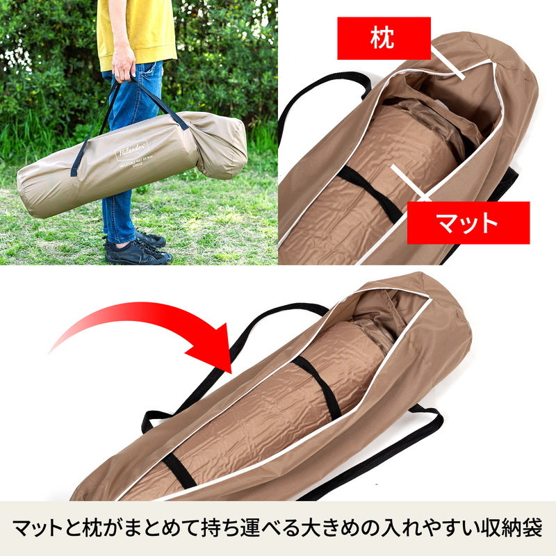 【お得なセット】インフレーターマットＤＸ　シングル　枕セット　アウトドア　自動膨張【１年保証】【発送予定1～2日】