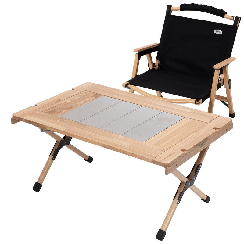 【お得なセット】CHEF TABLE（シェフテーブル）LIGHT 90＋ウッドフレームチェアEX【発送予定1～2日】