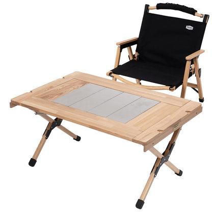 【お得なセット】CHEF TABLE（シェフテーブル）LIGHT 90＋ウッドフレームチェアEX【発送予定1～2日】