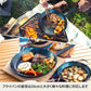 焚き火台　六花（りっか）Ｂｌａｃｋ　Ｅｄｉｔｉｏｎ　４点セット