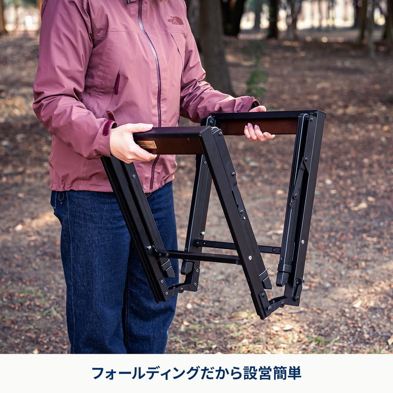 【お得なセット】リットテーブル＋リットチェア＋六花焚き火フライパン２６ｃｍ＆２４ｃｍ深型