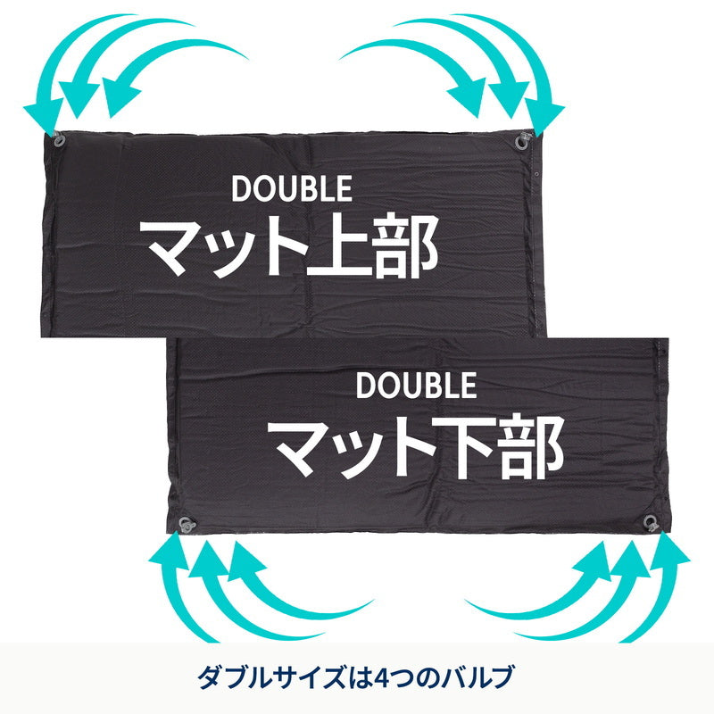 【２０２６福袋】アルミフレーム２ルームテント＋クライマックスインフレーターマット　ダブル　８ｃｍ【発送予定1～2日】