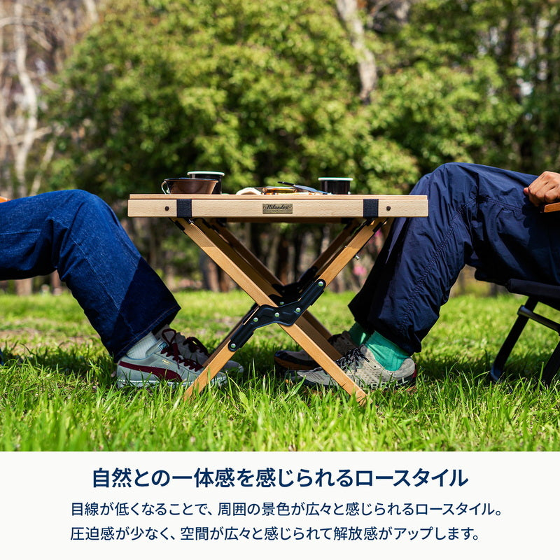 お得なセット】ウッドロールトップテーブルEX 60＋ウッドフレーム