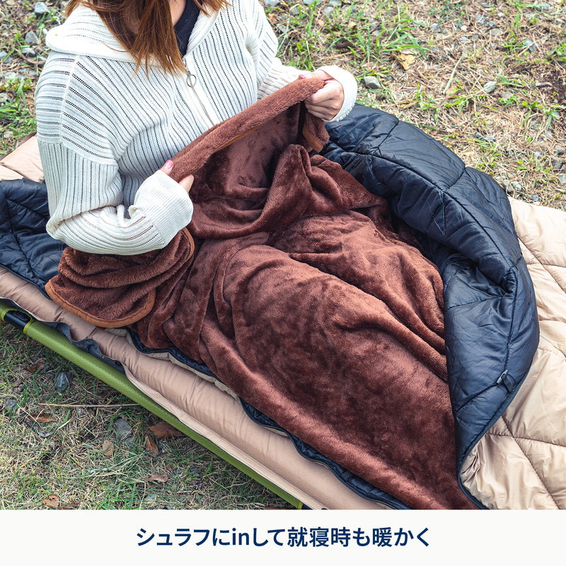 ９月中旬発送難燃ブランケット　ひざ掛け　暖かい　毛布　寒さ対策　秋冬　車中泊　【１年保証】