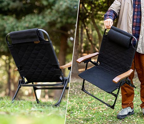 見た目の重厚感に反して重さ約3kg（収納袋含む）と軽量。耐荷重35kg