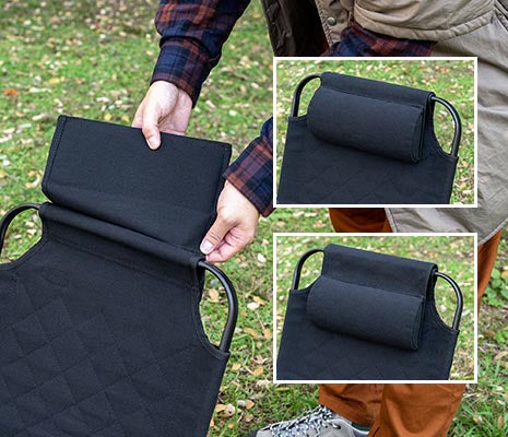 高さ調整が可能なヘッドレスト付き