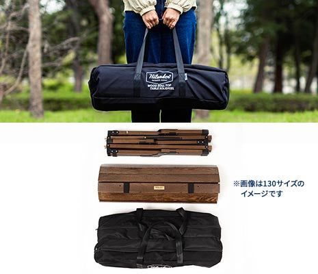 テーブルを分解して、専用収納ケースに入れて持ち運べます