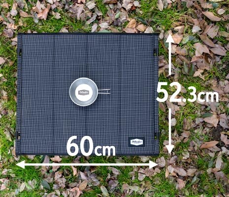 1幅60cm、奥行き52.3cm の広々とした天板面積1