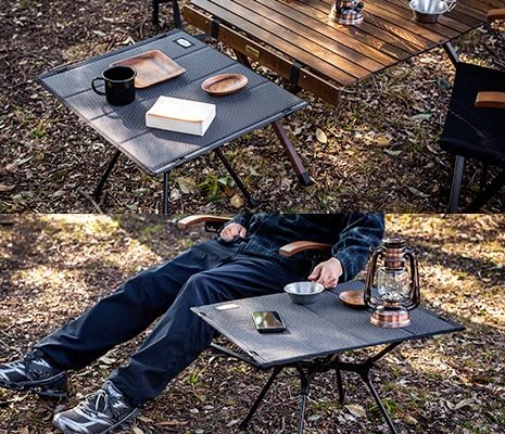 いつもの道具に加えてサイドテーブルとして使ってもOK