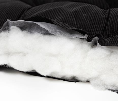 厚み最大10cm、中綿たっぷり400g