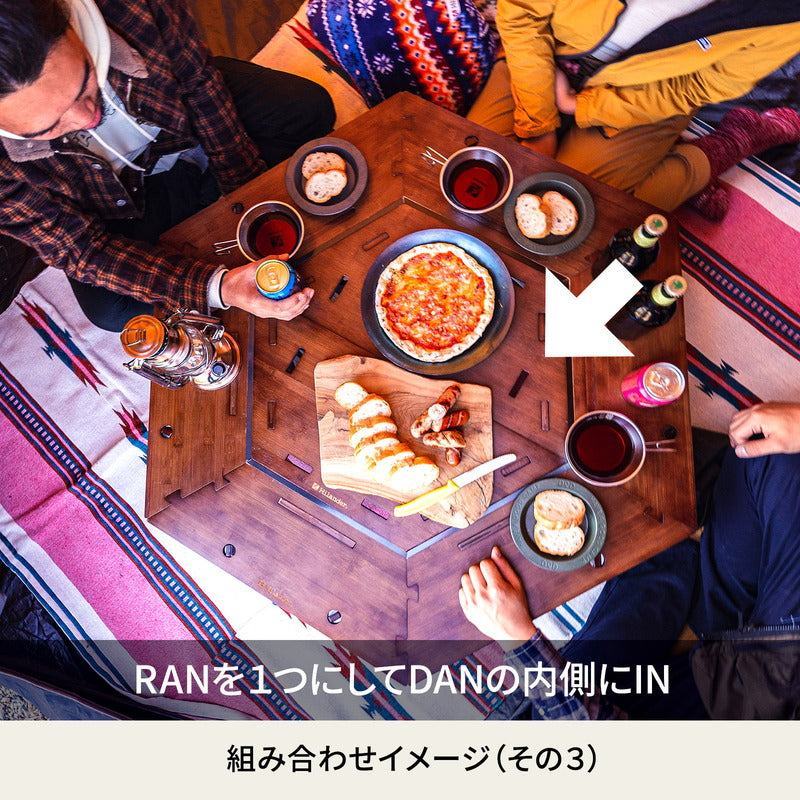 ヘキサゴンテーブル　ＲＡＮ　【１年保証】【発送予定1～2日】
