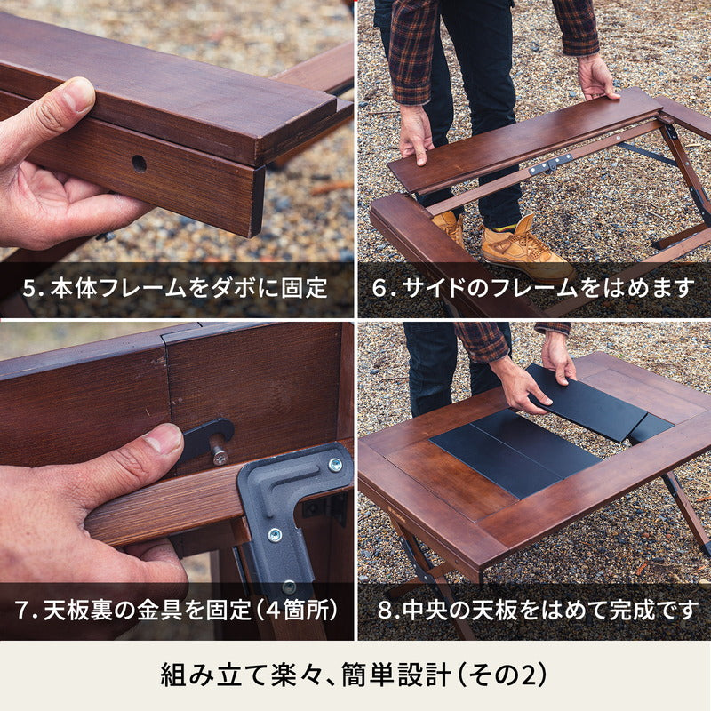 キャンプテーブル　ＣＨＥＦ　ＴＡＢＬＥ（シェフテーブル）アウトドアテーブル【１年保証】