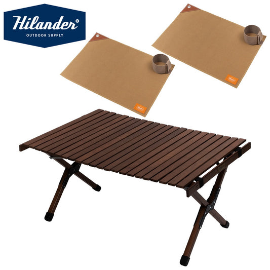 【お得なセット】ウッドロールトップテーブルＥＸ　９０＋ランチョンマット２枚【発送予定1～2日】